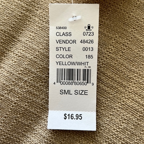 PACSUN Yellow & White Striped Halter Crop Top - Picture 6 of 6